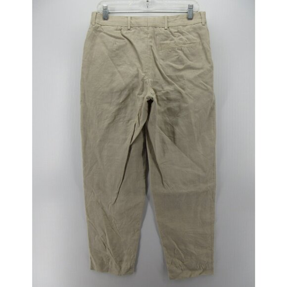 Cos Pants 32 Linen Trousers Slacks Khakis Summer Resortwear 32X27 - Picture 6 of 11